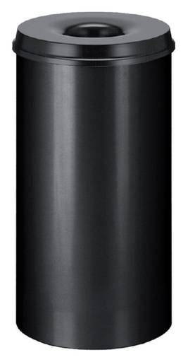 [394799] Corbeille à papier Vepa Bins anti-feu 50L 33,5cm noir