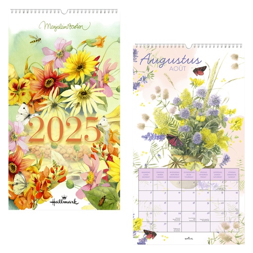 [1430611] Maandkalender 2025 Hallmark Marjolein Bastin 280x500mm nature month