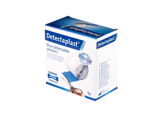 [1433166] Elastische blauwe textielpleister Detectaplast 6cmx5m