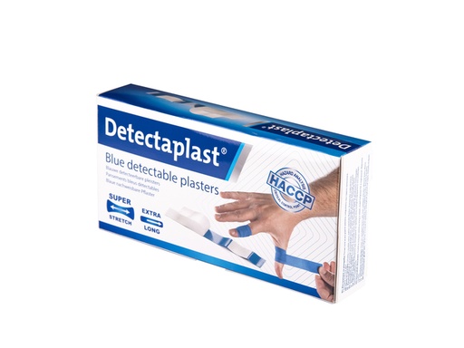 [1433174] Pansement textile élastique bleu Detectaplast 180x20mm 100 pièces