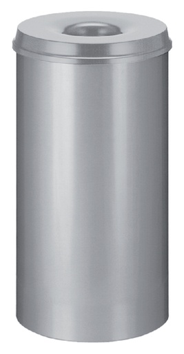 [394802] Corbeille à papier anti-feu Vepa Bins 50 litres 33,5cm gris clair