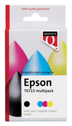 [843064] Cartouche d’encre Quantore alternative pour Epson T071540 noir + couleur