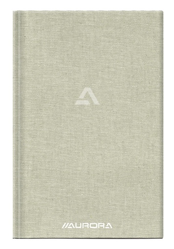 [1433721] Carnet de notes Aurora A5 ligné 192 pages 80g lin gris