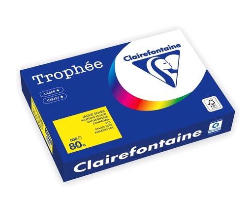 [1434247] Kopieerpapier Trophée A4 80gr zonnegeel 500 vel