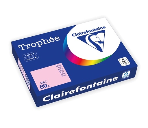 [1434248] Kopieerpapier Trophée A4 80gr roze 500 vel