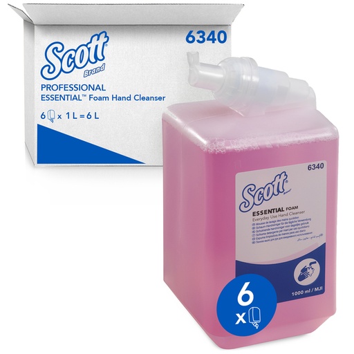 [1434275] Handzeep Scott Essential foam roze 1000ml 6340