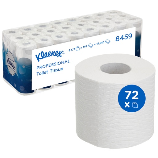 [1434287] Toiletpapier Kleenex 3-laags 195vel wit 8459