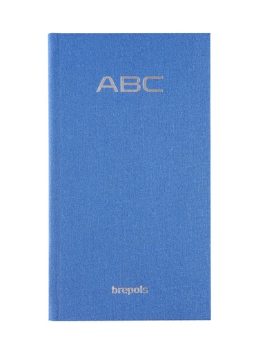 [1434331] Adresboek Brepols Notaphone Nature blauw