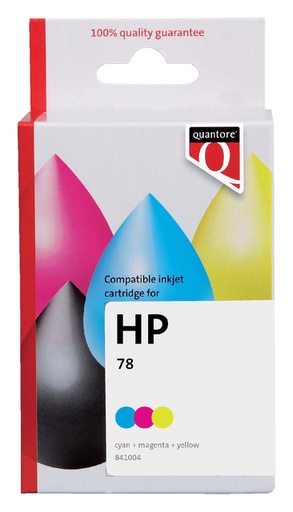 [841004] Cartouche d’encre Quantore alternative pour HP C6578A 78 couleur