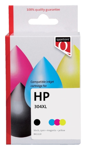 [841110] Inktcartridge Quantore alternatief tbv HP 304XL zwart + kleur HC