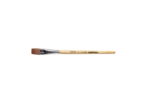 [1422406] Pinceau Qrea poil synthétique n° 14 largeur 15,3mm