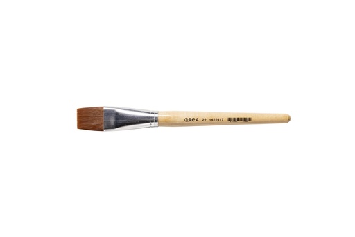 [1422417] Pinceau Qrea poil synthétique n° 22 largeur 25,2mm