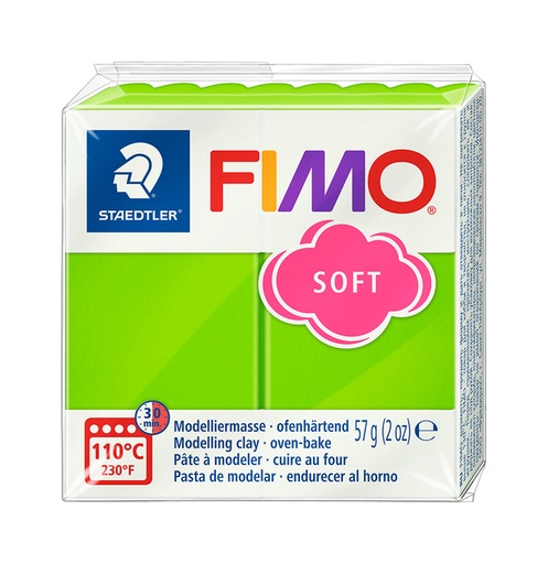 [1434410] Pâte à modeler Fimo Soft 57g vert pomme