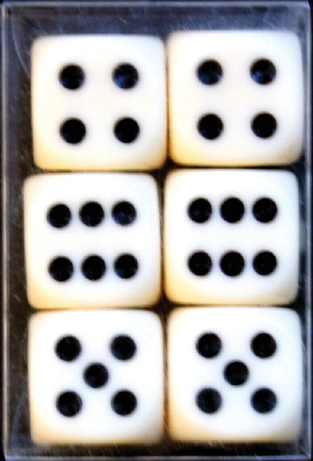 [790180] Jeu de dés Verhaak 6 pièces