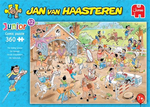 [1407173] Puzzel Jan van Haasteren Junior The Riding School 360 stukjes