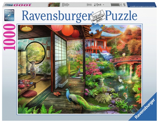 [1422562] Puzzle Ravensburger  Maison de thé Jardin japonais 1000 pièces