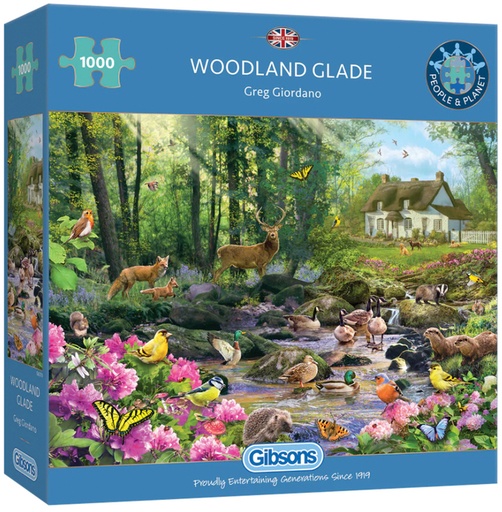 [1422571] Puzzel Gibsons Woodland Glade 1000 stukjes