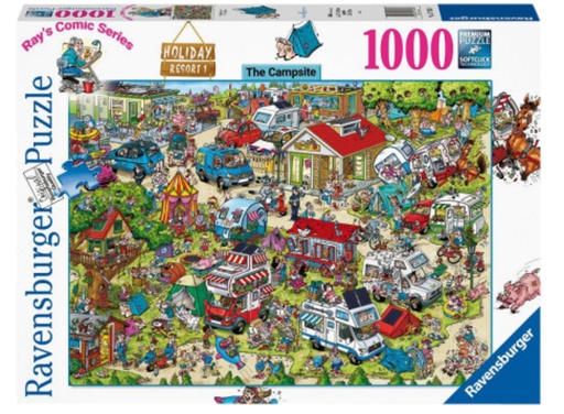 [1429889] Puzzle Ravensburger Ray Comics Holiday resort 1 The campsite 1000 pièces