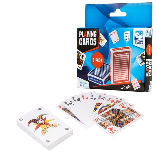 [1433716] Jeu de cartes Clown Set 2 pièces