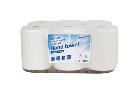 [1434262] Essuie-mains Cleaninq H1 Matic 2 épaisseurs 6x 150m blanc