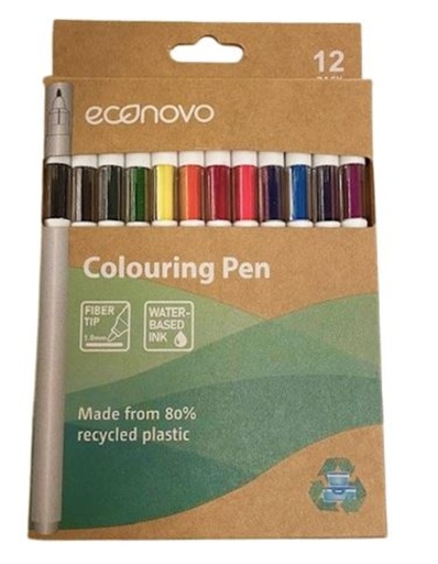 [1434955] Feutre couleur Econovo assorti blister 12 pièces