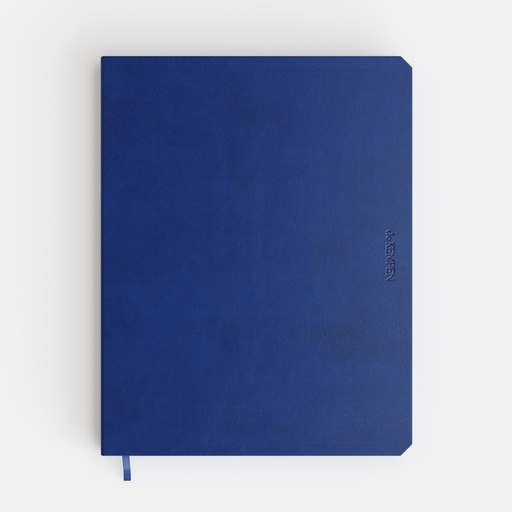 [1434973] Notitieboek de KEMPEN Blue Note 171x220mm blanco 192 pag 90gr blauw