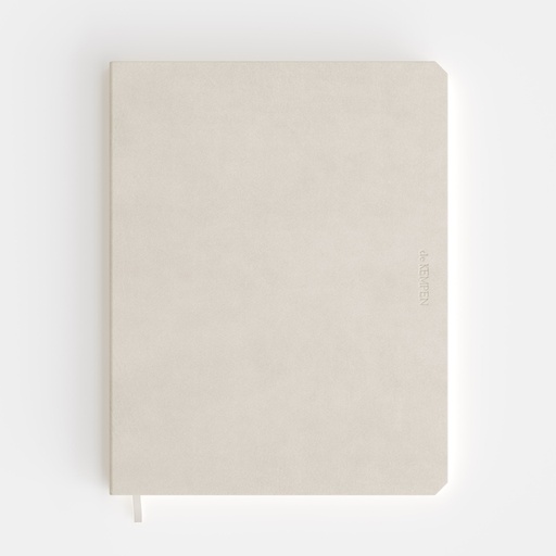 [1434979] Carnet de notes De Kempen Cotton Vanilla 171x220mm ligné 192 pages 90g blanc