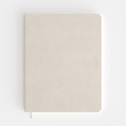 [1434987] Carnet de notes De KEMPEN Cotton Vanilla 171x220mm uni 192 pages 90g blanc
