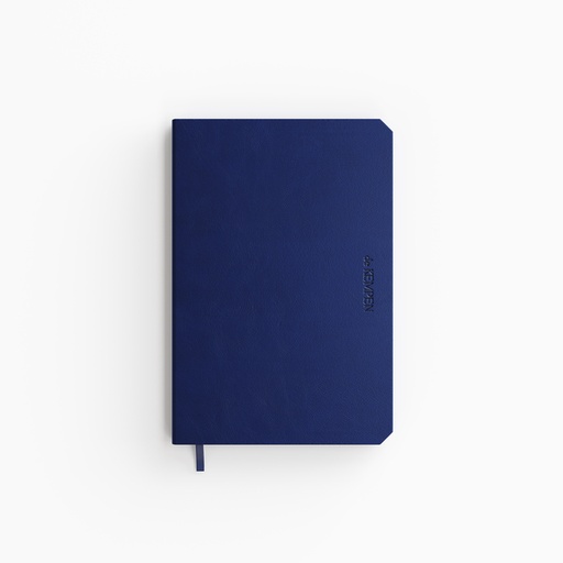 [1434991] Carnet de notes De Kempen Silence 110x160mm ligné 160 pages 90g bleu foncé