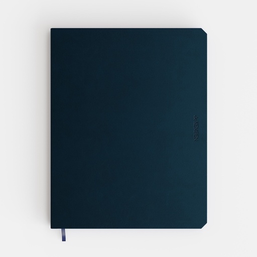 [1434994] Carnet de notes De Kempen Silence 171x220mm uni 192 pages 90g bleu foncé