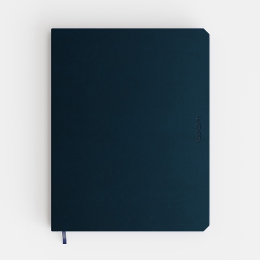 [1434994] Notitieboek de KEMPEN Silence 171x220mm blanco 192 pag 90gr dblauw