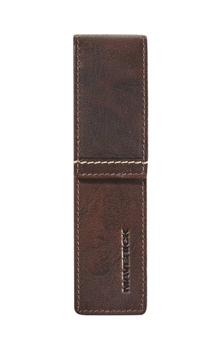 [1434533] Etui à stylos Maverick Rough Gear Brown 2 parties