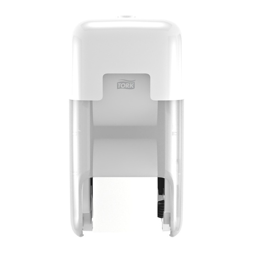 [1435062] Distributeur papier toilette Tork T7 Elevation OptiServe 558040 sans mandrin vertical Duo blanc