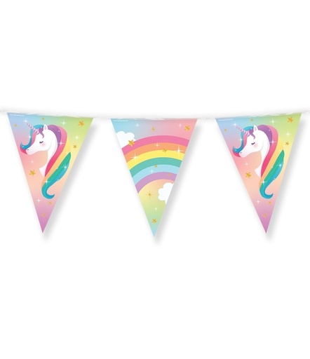 [1435028] Guirlande drapeaux Licorne film 10m