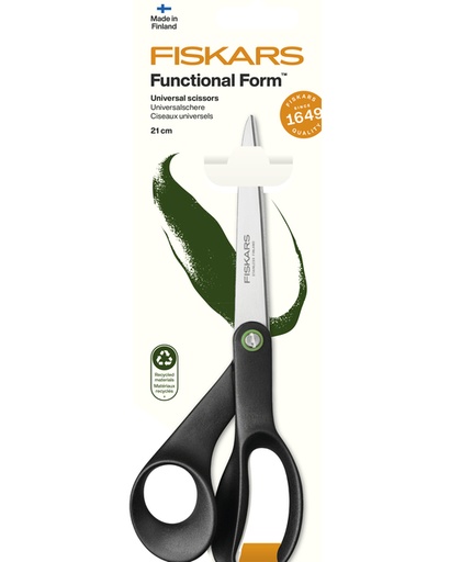 [1434956] Schaar Fiskars Functional Form universeel 21cm zwart