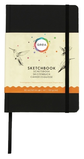 [1421583] Carnet de croquis Qrea A5 100g 80 feuilles