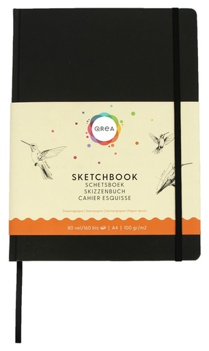[1421593] Carnet de croquis Qrea A4 100g 80 feuilles