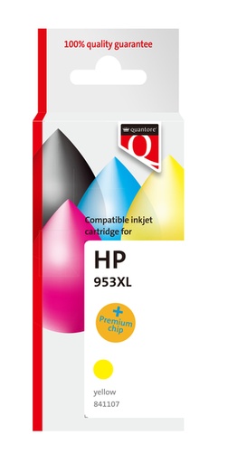 [841107] Inktcartridge Quantore alternatief tbv HP F6U18AE 953XL geel HC