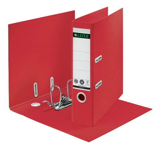 [1430959] Ordner Leitz Recycle 180° 80mm karton A4 rood
