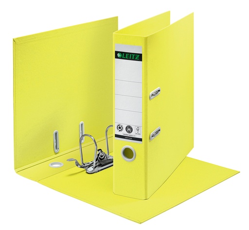 [1430966] Classeur à levier Leitz 180° Recycle A4 80mm carton jaune