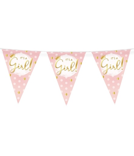 [1435008] Party Flags foil It's a girl!