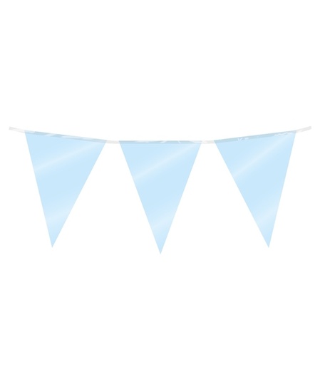 [1435039] Party Flag Foil Baby Blue