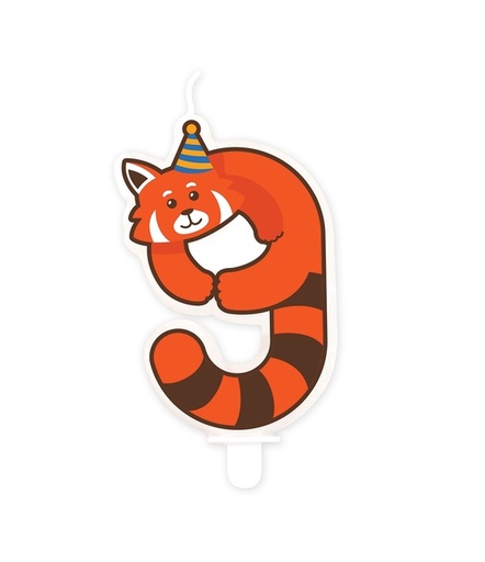 [1435050] Jungle candle 9 Red Panda