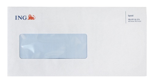 [1436653] Envelop ING US venster links comfin 500 stuks