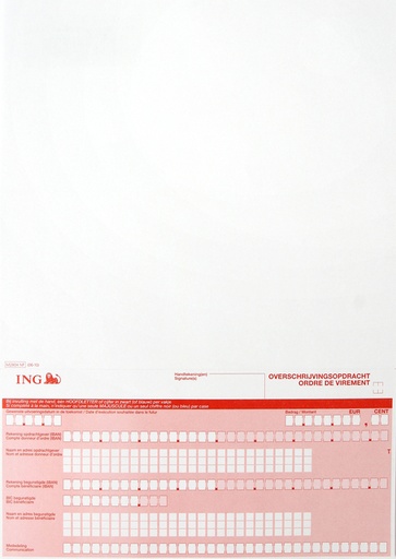 [1436657] Mandat Sepa ING A4 NF 2000 pièces