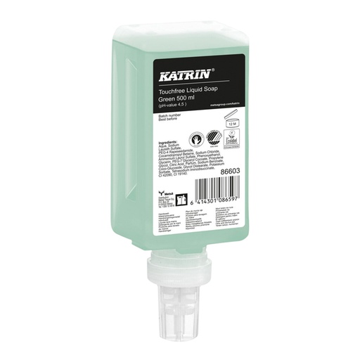 [1429382] Savon mains Katrin Green Touchfree 86603 liquide 500ml