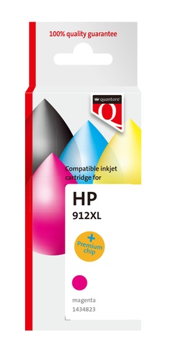[1434823] Inktcartridge Quantore alternatief tbv Hp 912XL 3YL82AE hc rood