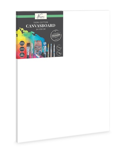 [1431085] Canvasboard Nassau fine art 24x30cm 100% katoen 3 stuks