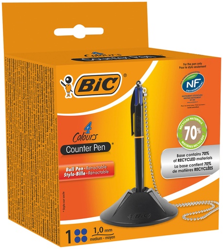 [1432948] Baliebalpen Bic met ketting medium zwart