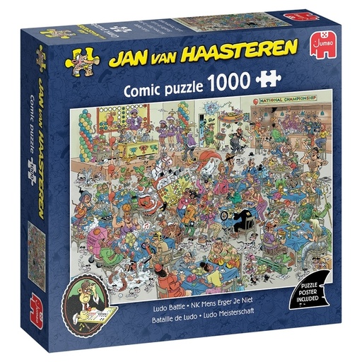 [1432956] Puzzle Jan van Haasteren Erger je niet 1000 pièces